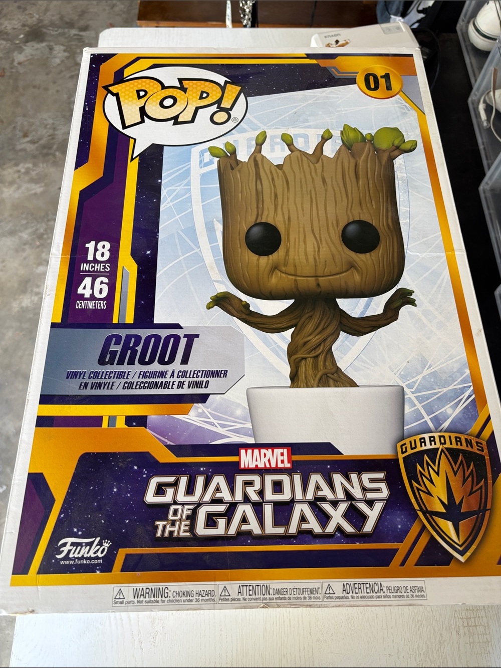 Funko Guardians of the Galaxy Groot POP! Figure ā Brown & Green 18 inches tall
